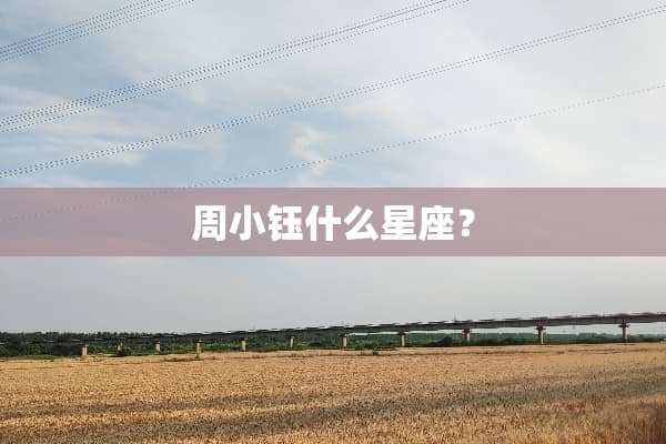 周小钰什么星座？