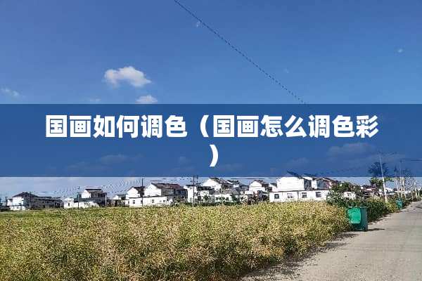国画如何调色（国画怎么调色彩）