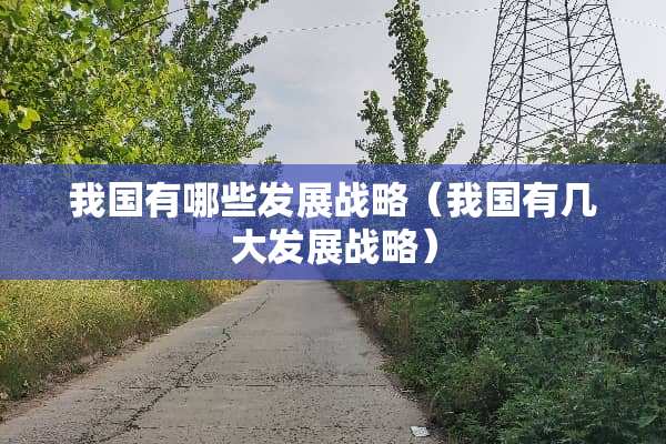 我国有哪些发展战略（我国有几大发展战略）