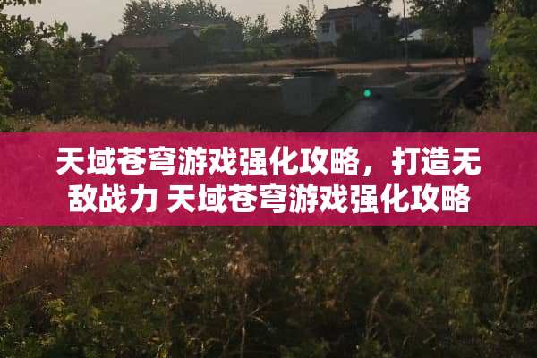 天域苍穹游戏强化攻略，打造无敌战力 天域苍穹游戏强化攻略