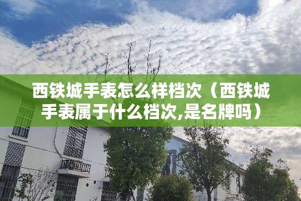 西铁城手表怎么样档次（西铁城手表属于什么档次,是名牌吗）