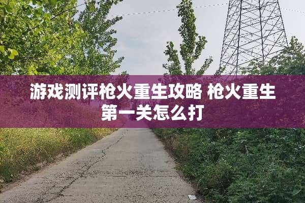游戏测评*火重生攻略*火重生第一关怎么打