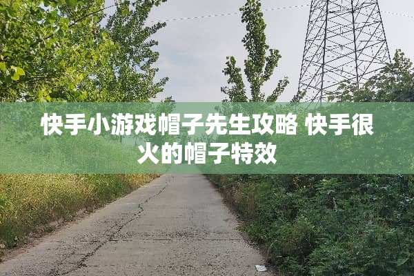 快手小游戏帽子先生攻略 快手很火的帽子特效