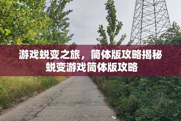 游戏蜕变之旅，简体版攻略揭秘 蜕变游戏简体版攻略