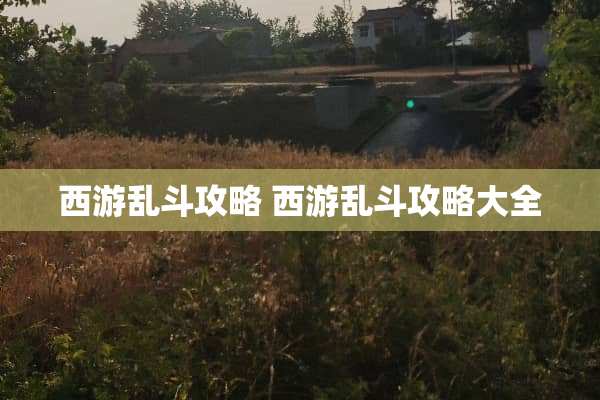 西游乱斗攻略 西游乱斗攻略大全