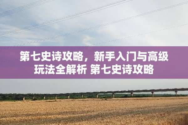 第七史诗攻略，新手入门与高级玩法全解析 第七史诗攻略