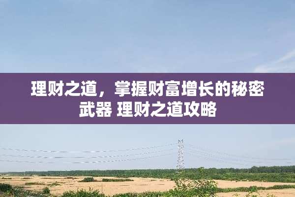 理财之道，掌握财富增长的秘密** 理财之道攻略