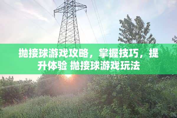 抛接球游戏攻略，掌握技巧，提升体验 抛接球游戏玩法