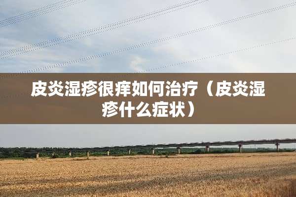 皮炎湿疹很痒如何治疗（皮炎湿疹什么症状）