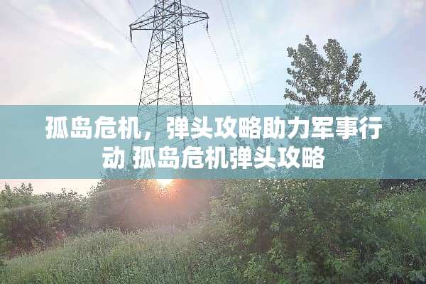孤岛危机，弹头攻略助力军事行动 孤岛危机弹头攻略