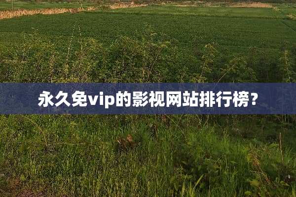 永久免vip的影视网站排行榜？