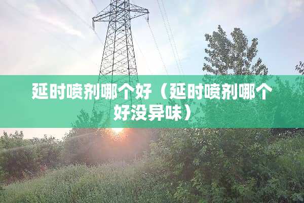 延时**哪个好（延时**哪个好没异味）