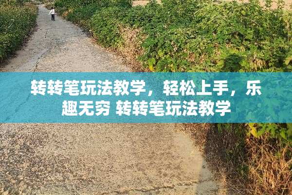 转转笔玩法教学，轻松上手，乐趣无穷 转转笔玩法教学