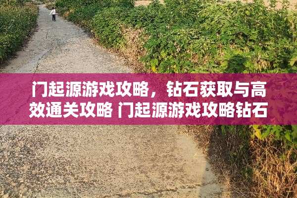 门起源游戏攻略，钻石获取与高效通关攻略 门起源游戏攻略钻石