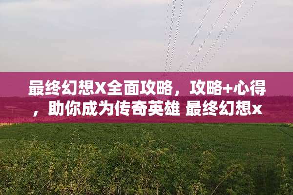 最终幻想X全面攻略,攻略+心得,助你成为传奇英雄 最终幻想x攻略 最终幻想X全面攻略,攻略+心得,助你成为传奇英雄 最终幻想x攻略