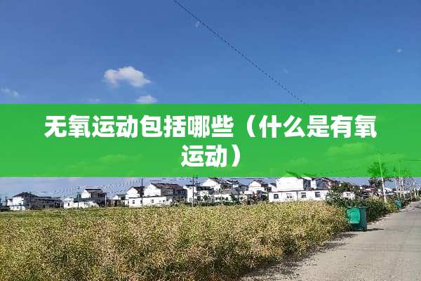 无氧运动包括哪些（什么是有氧运动）