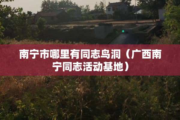 南宁市哪里有同志鸟洞（广西南宁同志活动基地）