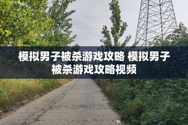 模拟男子被杀游戏攻略 模拟男子被杀游戏攻略视频