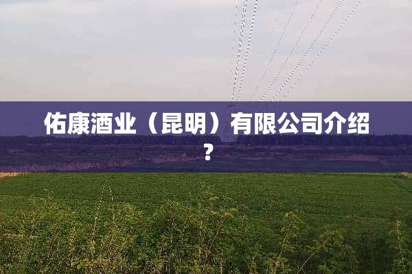 佑康酒业（昆明）有限公司介绍？