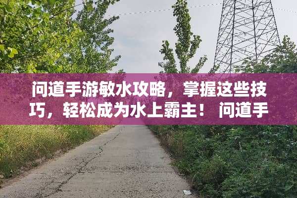 问道手游敏水攻略，掌握这些技巧，轻松成为水上霸主！ 问道手游敏水攻略