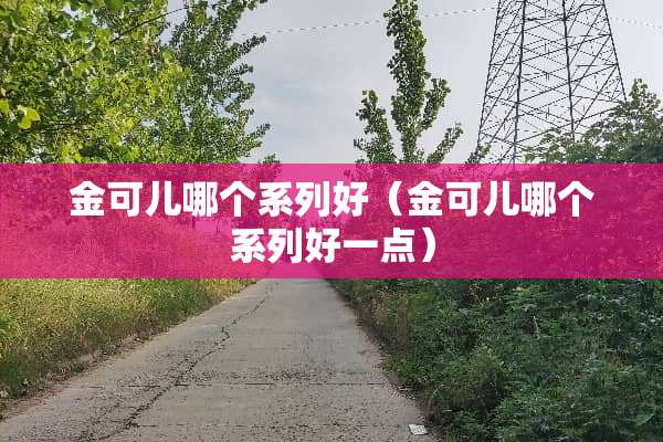 金**哪个系列好（金**哪个系列好一点）