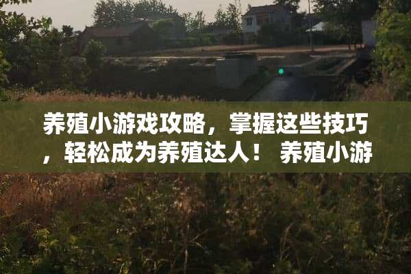 养殖小游戏攻略，掌握这些技巧，轻松成为养殖达人！ 养殖小游戏攻略