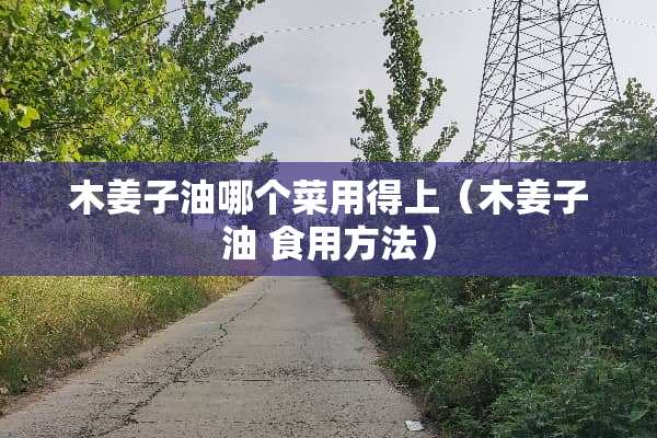 木姜子油哪个菜用得上（木姜子油 食用方法）