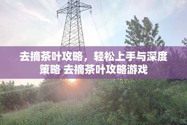 去摘茶叶攻略，轻松上手与深度策略 去摘茶叶攻略游戏