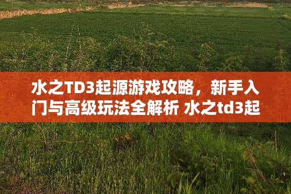 水之TD3起源游戏攻略，新手入门与高级玩法全解析 水之td3起源攻略
