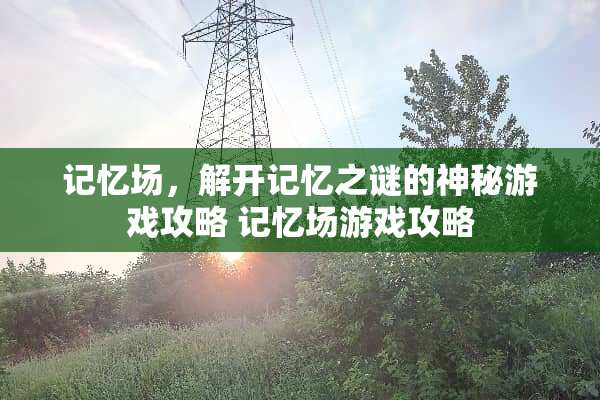 记忆场，解开记忆之谜的神秘游戏攻略 记忆场游戏攻略