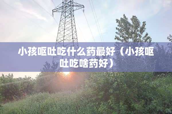 小孩呕吐吃什么药最好（小孩呕吐吃啥药好）