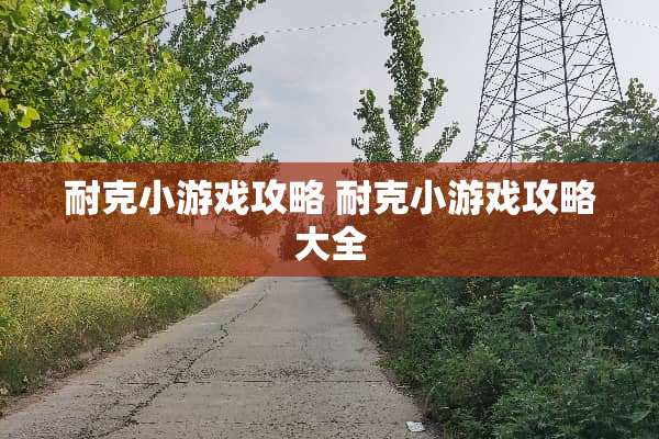 耐克小游戏攻略 耐克小游戏攻略大全