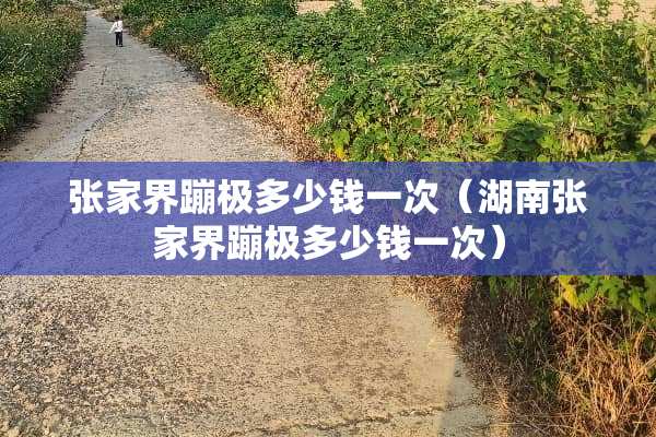 张家界蹦极多少钱一次（湖南张家界蹦极多少钱一次）