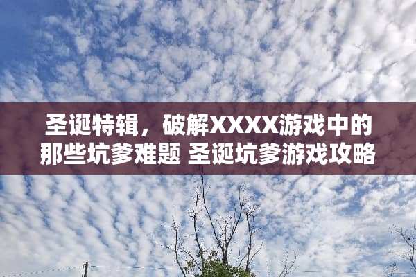 圣诞特辑，**XXXX游戏中的那些坑爹难题 圣诞坑爹游戏攻略
