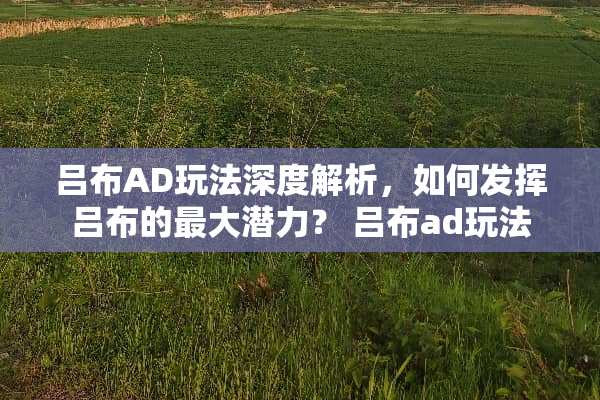 吕布AD玩法深度解析，如何发挥吕布的最大潜力？ 吕布ad玩法