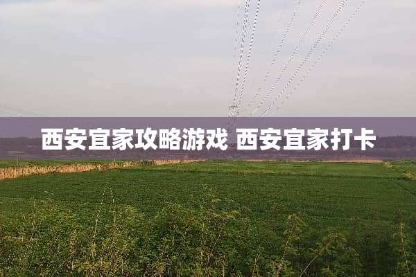 西安宜家攻略游戏 西安宜家打卡
