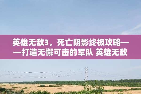 英雄无敌3，死亡*影终极攻略——打造无懈可击的** 英雄无敌3死亡*影攻略