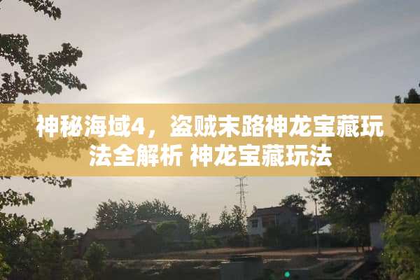 神秘海域4，盗贼末路神龙宝藏玩法全解析 神龙宝藏玩法