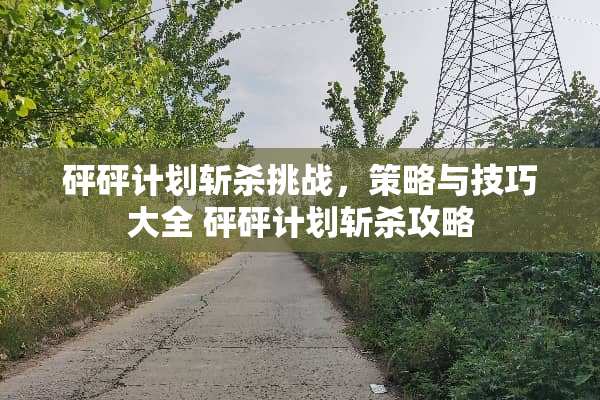 砰砰计划斩杀挑战，策略与技巧大全 砰砰计划斩杀攻略