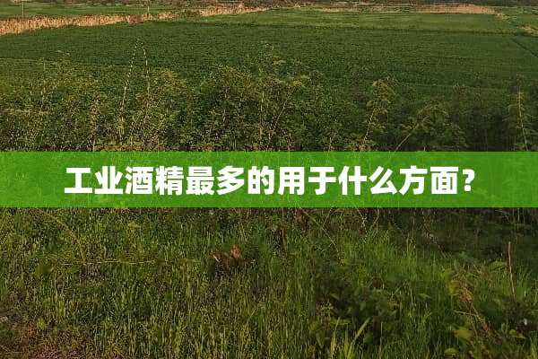 工业酒精最多的用于什么方面？