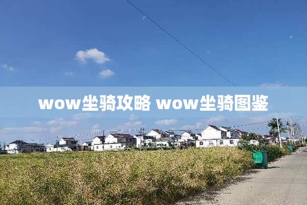 wow坐骑攻略 wow坐骑图鉴