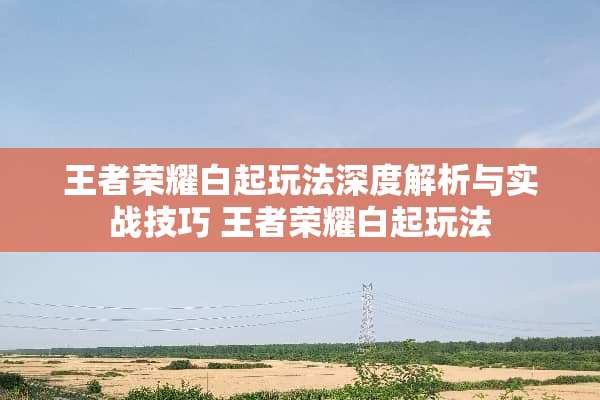 王者荣耀白起玩法深度解析与实战技巧 王者荣耀白起玩法