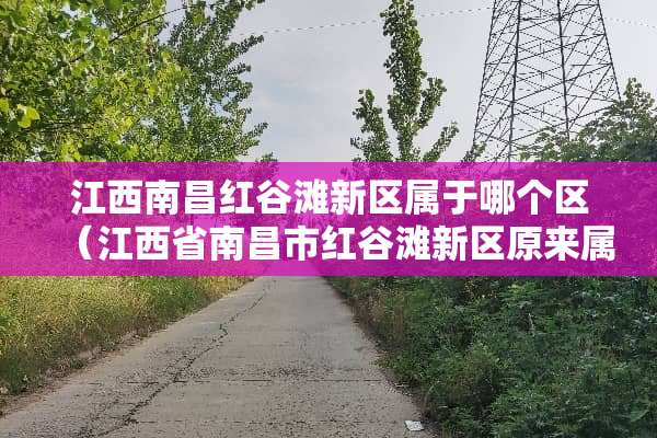 江西南昌红谷滩新区属于哪个区（江西省南昌市红谷滩新区原来属于哪个区）