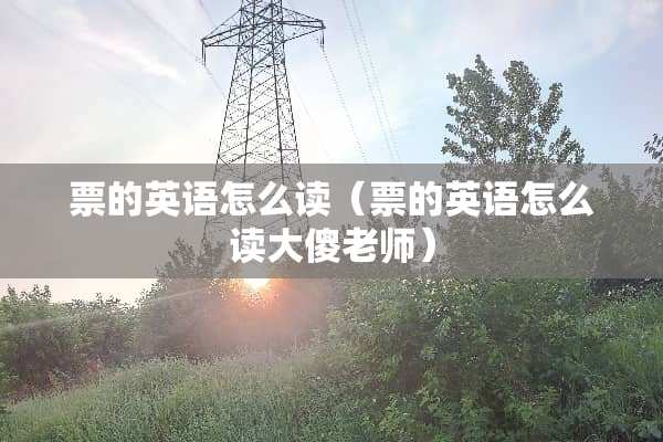 票的英语怎么读（票的英语怎么读大傻老师）