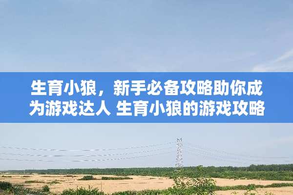 生育小狼，新手必备攻略助你成为游戏达人 生育小狼的游戏攻略