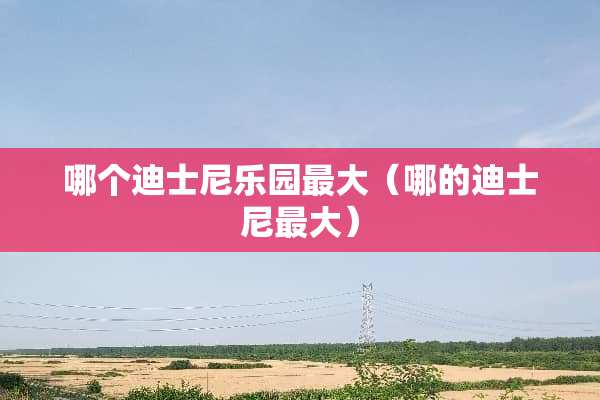 哪个迪士尼乐园最大（哪的迪士尼最大）