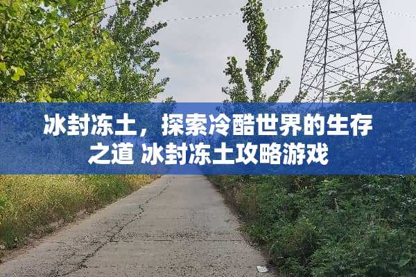 冰封冻土，探索冷酷世界的生存之道 冰封冻土攻略游戏