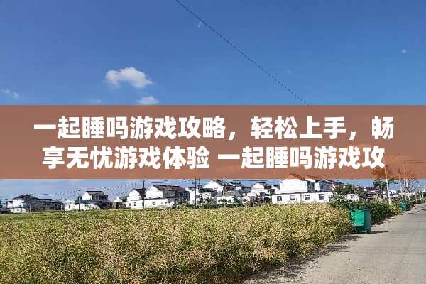 一起睡吗游戏攻略，轻松上手，畅享无忧游戏体验 一起睡吗游戏攻略