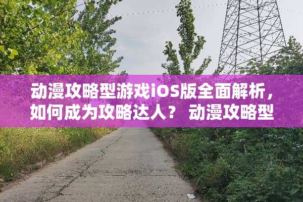 动漫攻略型游戏iOS版全面解析，如何成为攻略达人？ 动漫攻略型游戏ios