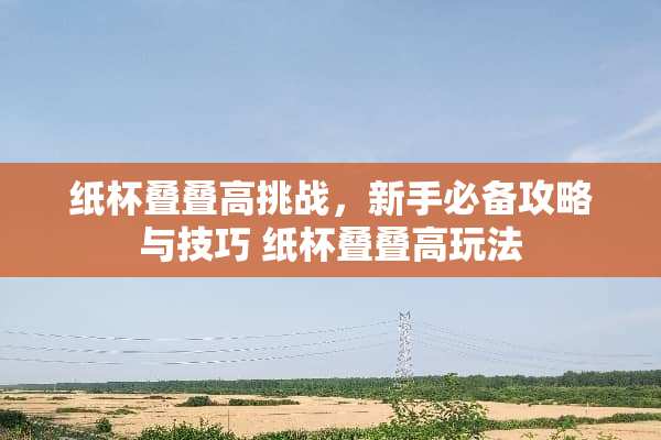 纸杯叠叠高挑战，新手必备攻略与技巧 纸杯叠叠高玩法